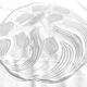 Glass Serving Dish Decorated with Art Deco Tulips