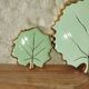 Ceramic trivet and coaster – leaf pattern, year