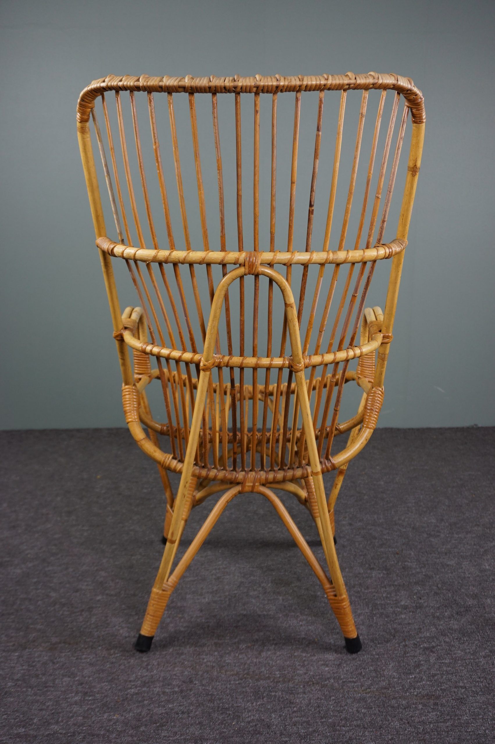Rattan armchair by Rohé Noordwolde