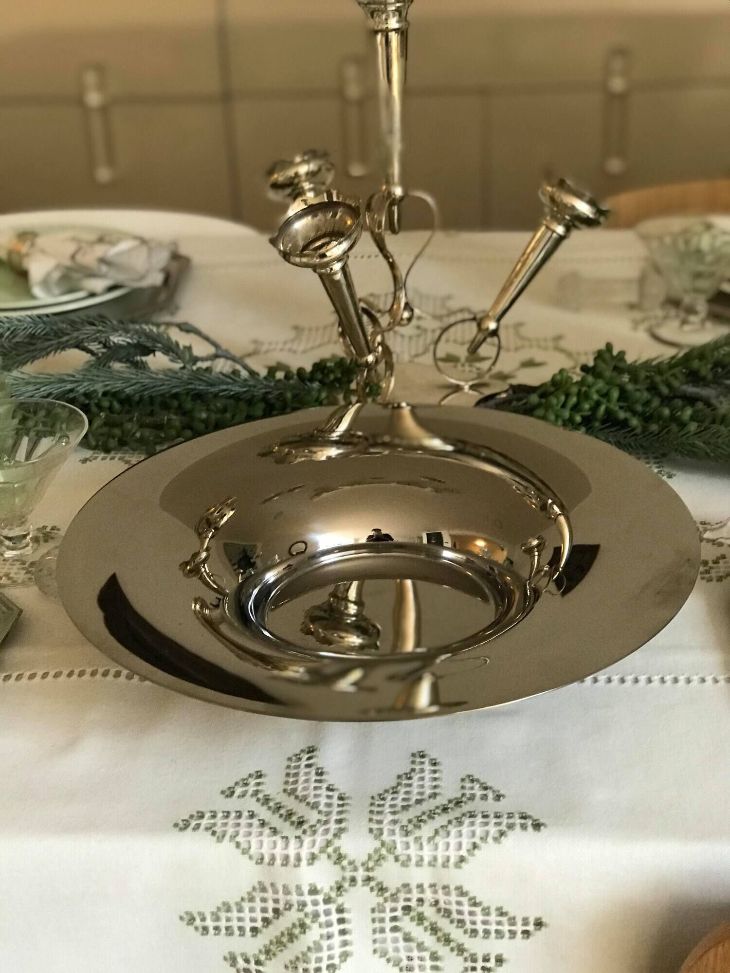 Erik Bagger Modernist Modernist Stainless Steel Table Center Bowl, Scandinavian Modernist Design Decor