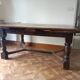 Solid oak dining table