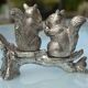 Silver-plated salt and pepper shakers "squirrel"