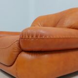 Sapporo cognac leather armchairs by girgi 1970s
