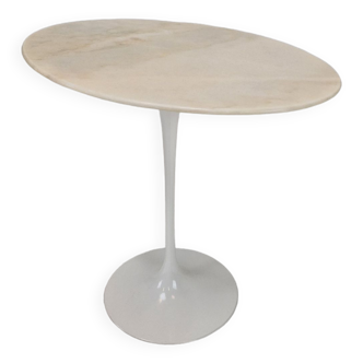 Table d’Appoint Ovale en Marbre par Eero Saarinen pour Knoll