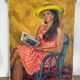 Portrait de femme signé de 1967