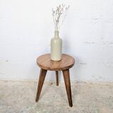 Tabouret tripode brutaliste