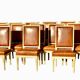 Set of 14 Louis XVI style lacquered chairs