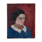 Portrait of a woman with closed eyes