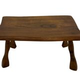 Vintage wooden side table small table wabi sabi natural design
