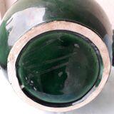 Green ceramic vase