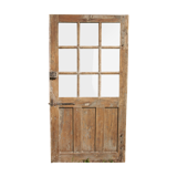 Glass entrance door in solid oak