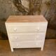 Commode bois brut & blanc craie