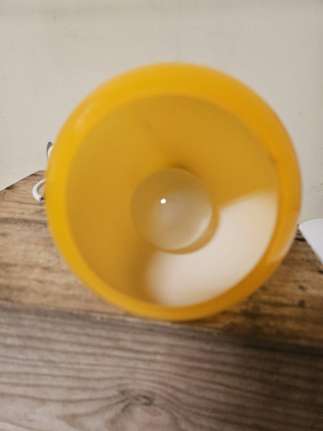 Vintage orange opaline pendant light