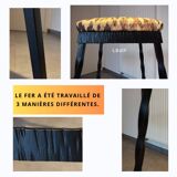 4 brutalist stools from 1950
