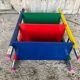 Vintage Coloured Wood Shelf Pencil Design PIERRE SALA Antique Furniture #D