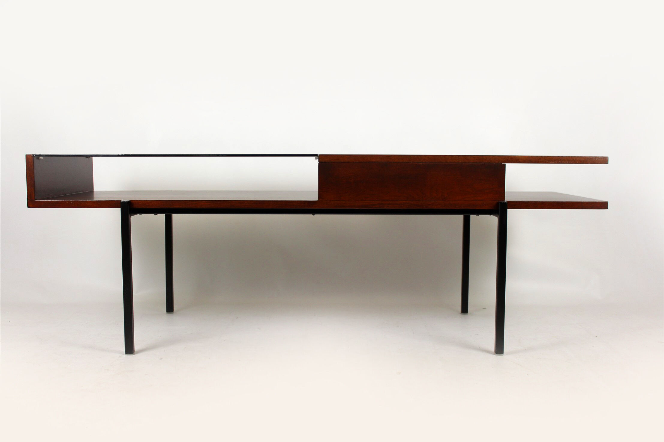 Glass top coffee table, 1970s