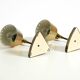 Two beautiful rare Mid Century Modern brass table lamps