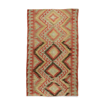 Anatolian handmade kilim rug 298 cm x 177 cm