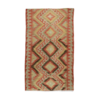Tapis kilim anatolien fait à la main 298 cm x 177 cm