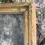 19th century mercury mirror patinated trumeau
