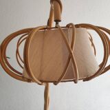 Bamboo floor lamp by Louis Sognot 60's