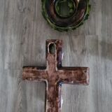 Polychrome Christ, nineteenth crown in patinated plaster