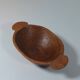 Vintage wooden fruit bowl hand-carved.
