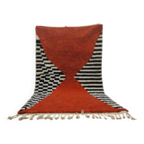 Azilal rug woven in natural wool 250cm x 150cm