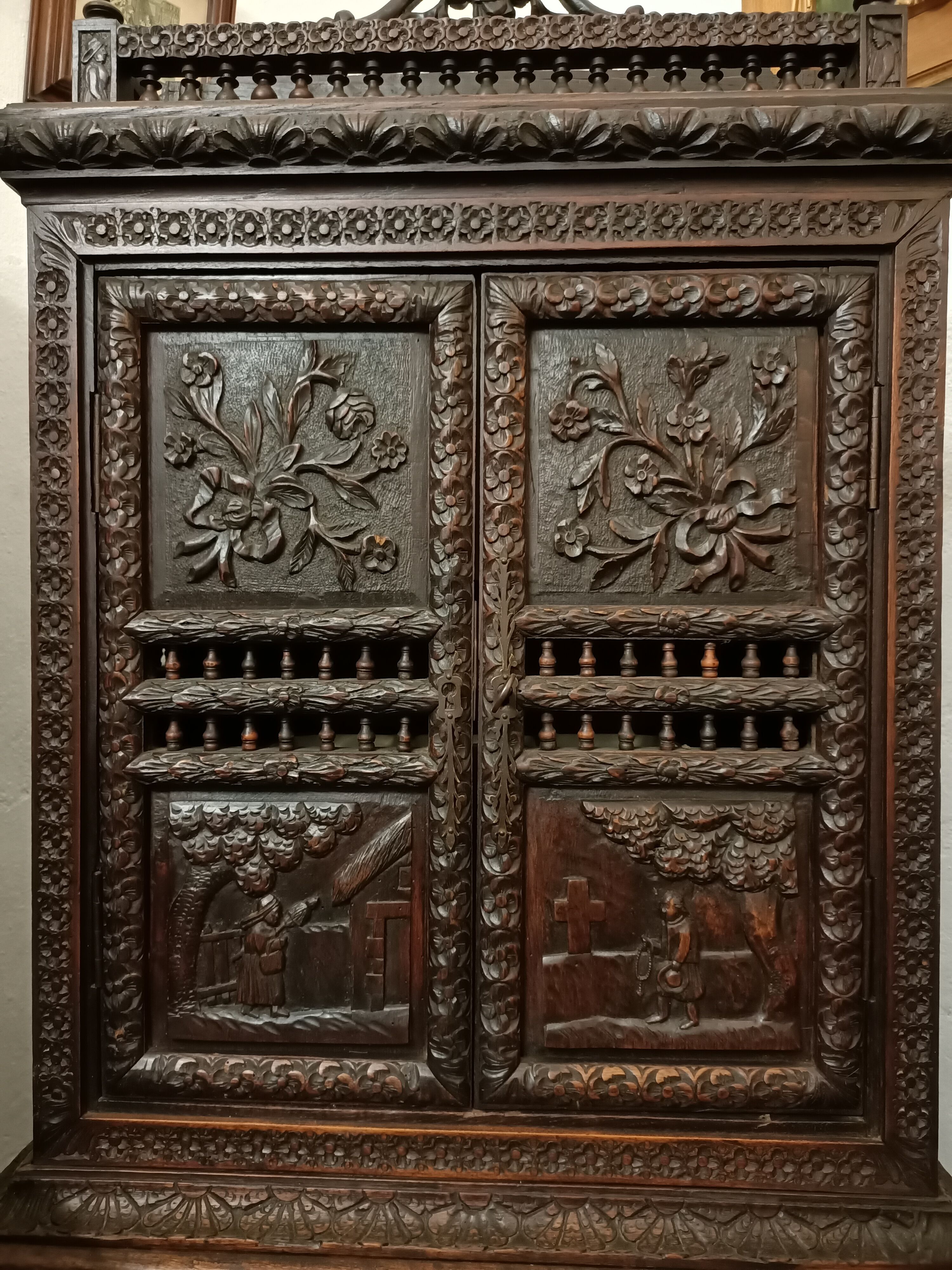 Carved piece of furniture