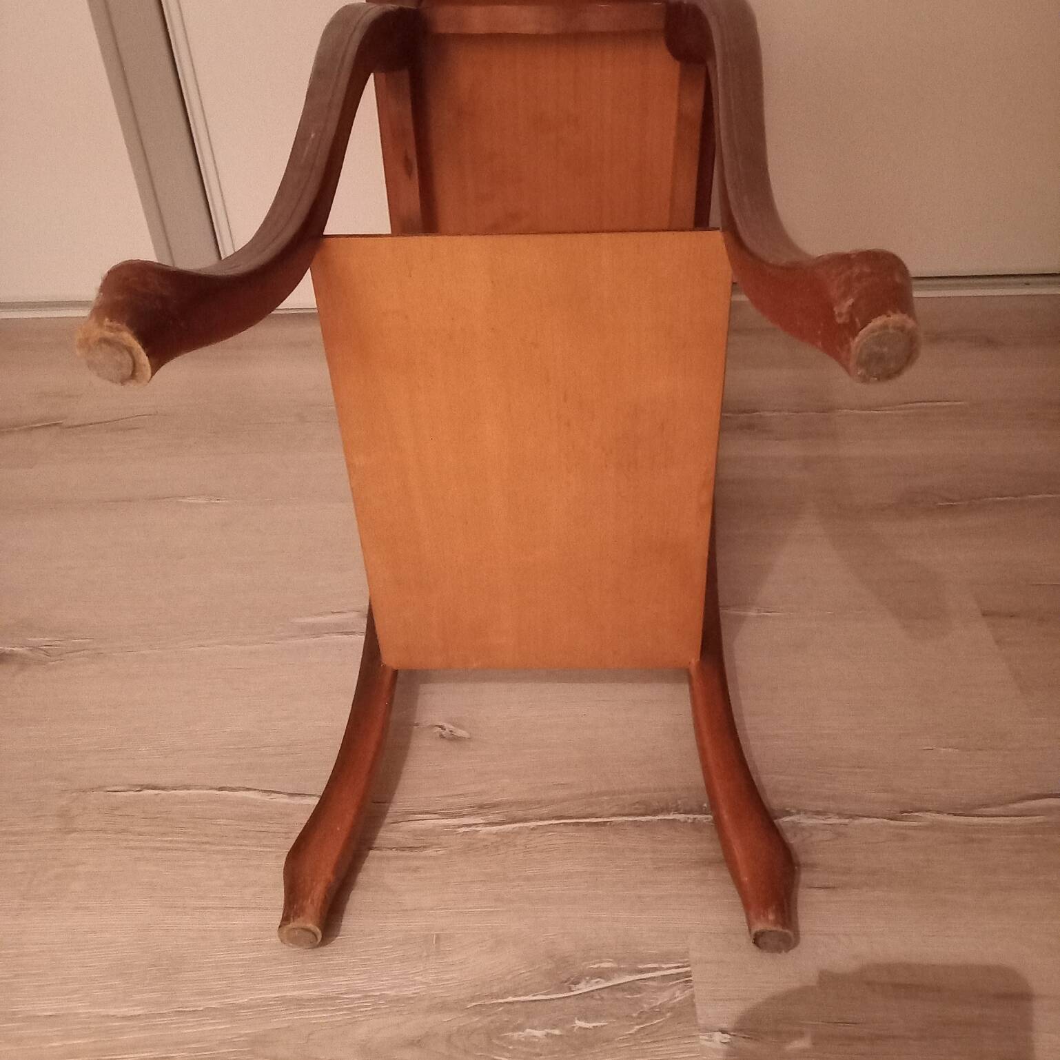 Classic louise table or saddle console in cherry wood