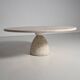 Peter Draenert Finale "1790" travertine coffee table, Germany, 1970s