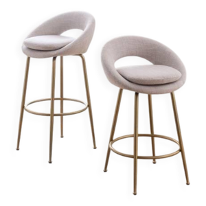 Chaises de bar West Elm - rose