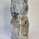 Enamelled ceramic roll vase