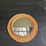 Rattan mirror
