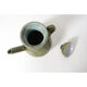 La Grange aux Potiers, ceramic pourer with green cover, 35 cm
