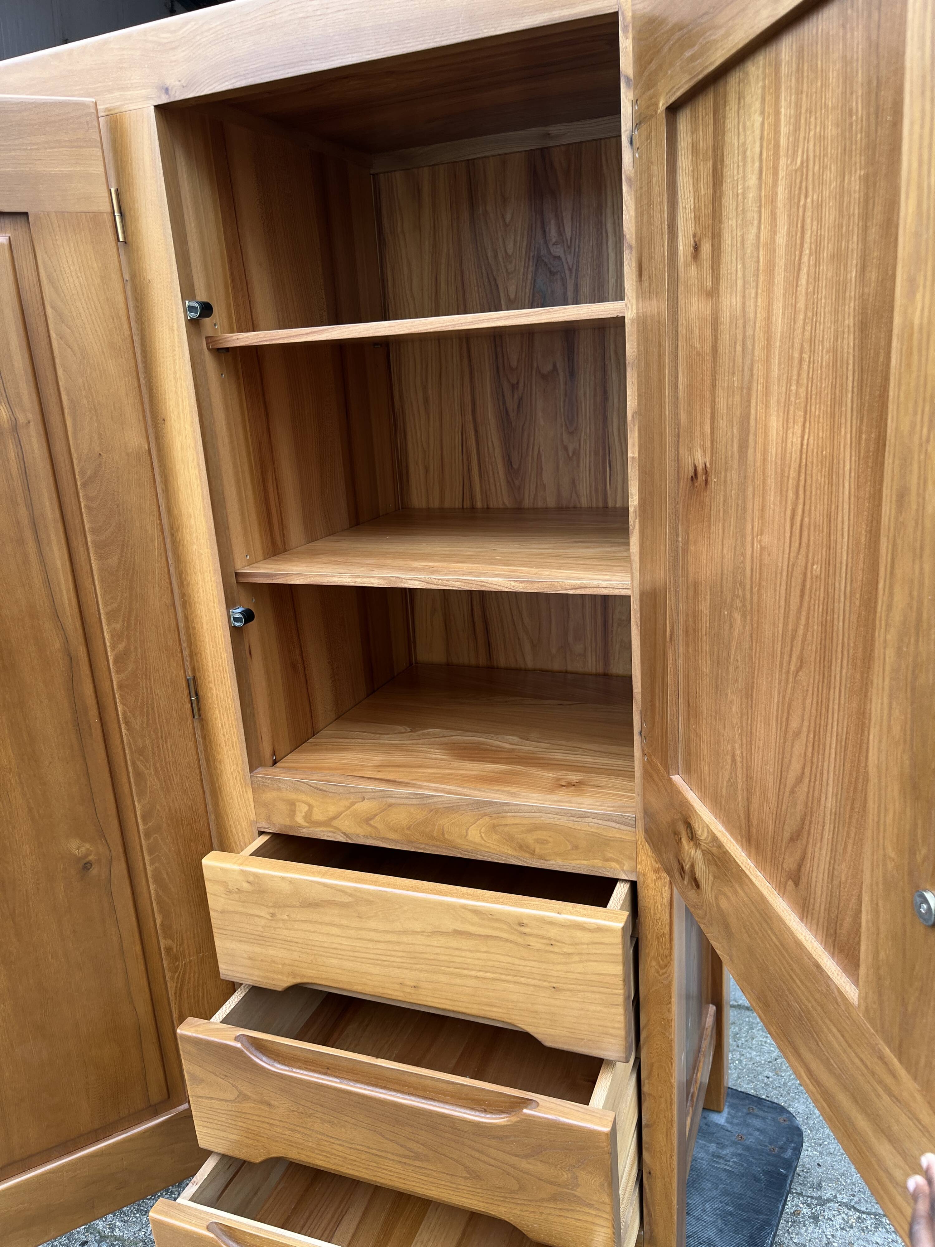 Large elm cabinet from Maison Regain