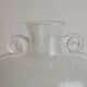 Murano glass vase "Pulegoso" in the shape of an amphora, with scroll handles, signed Seguso Vetri d'Arte.