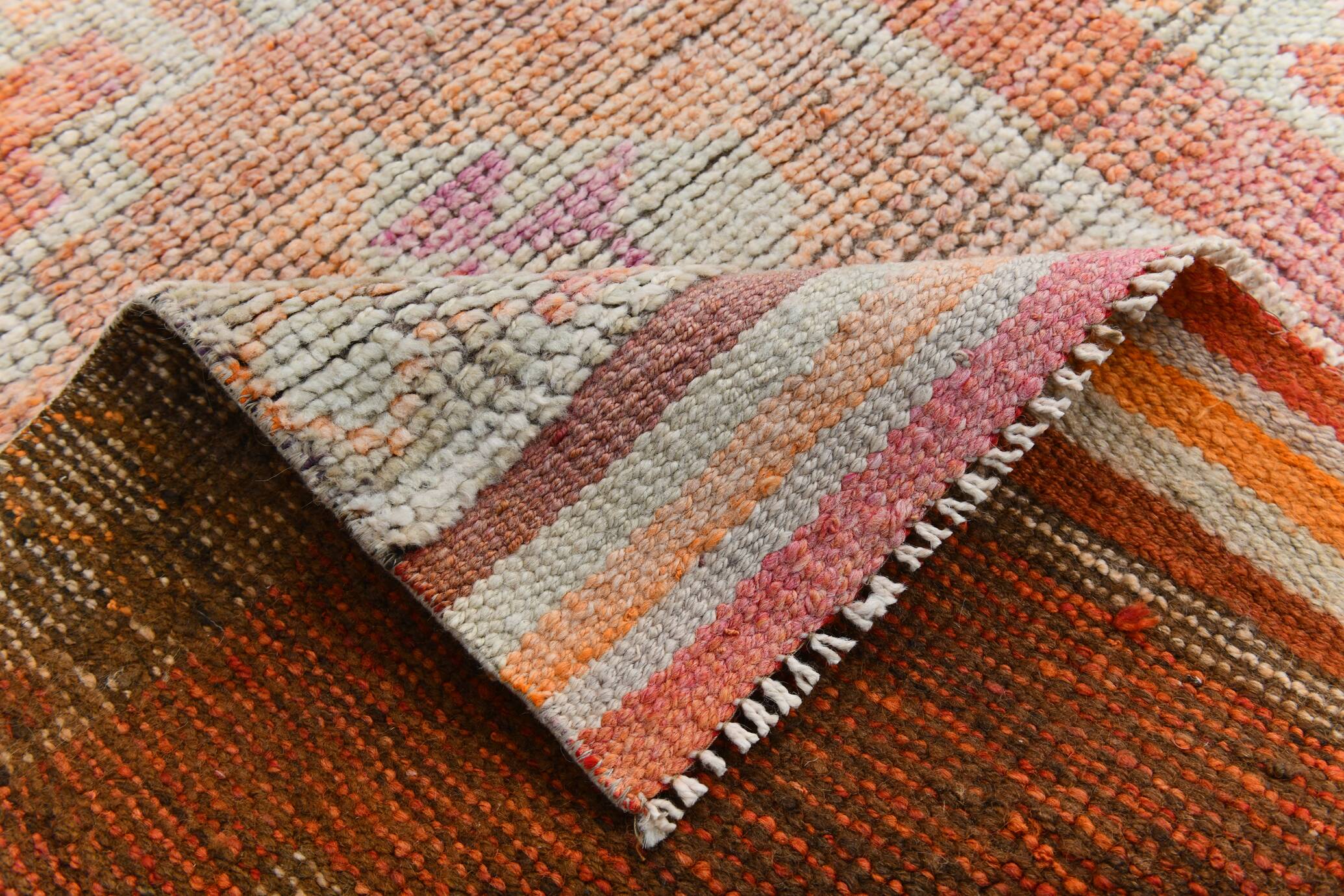 Tapis turc pastel doux, 91 x 313 cm