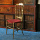 Chaise Napoléon III style Chiavari en bois doré