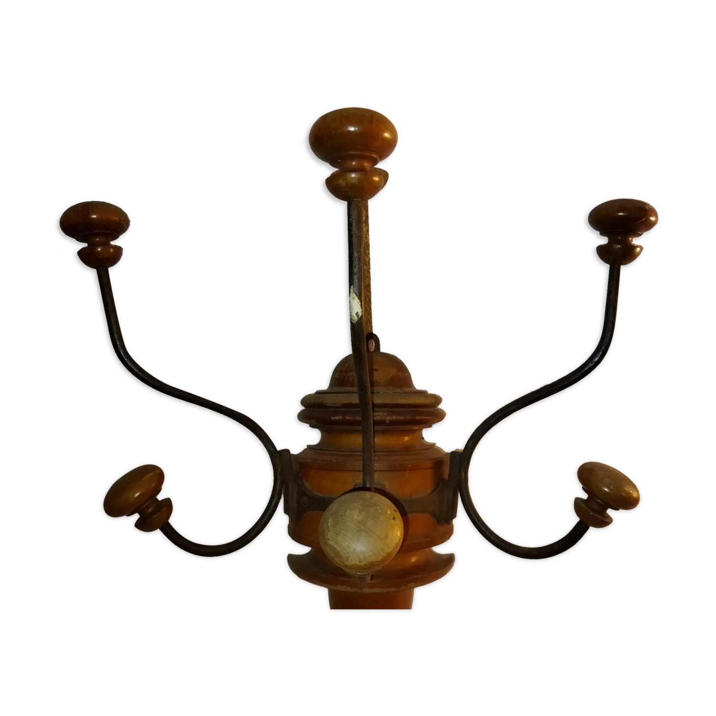 Old bistro wall coat rack