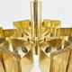 Mid-century design brass and resin pendant, 1960s / Hungary