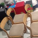 Suite of 4 Baumann sleigh chairs