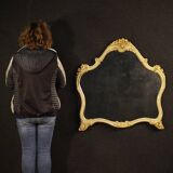 20th century lacquered and gilded Italian mirror