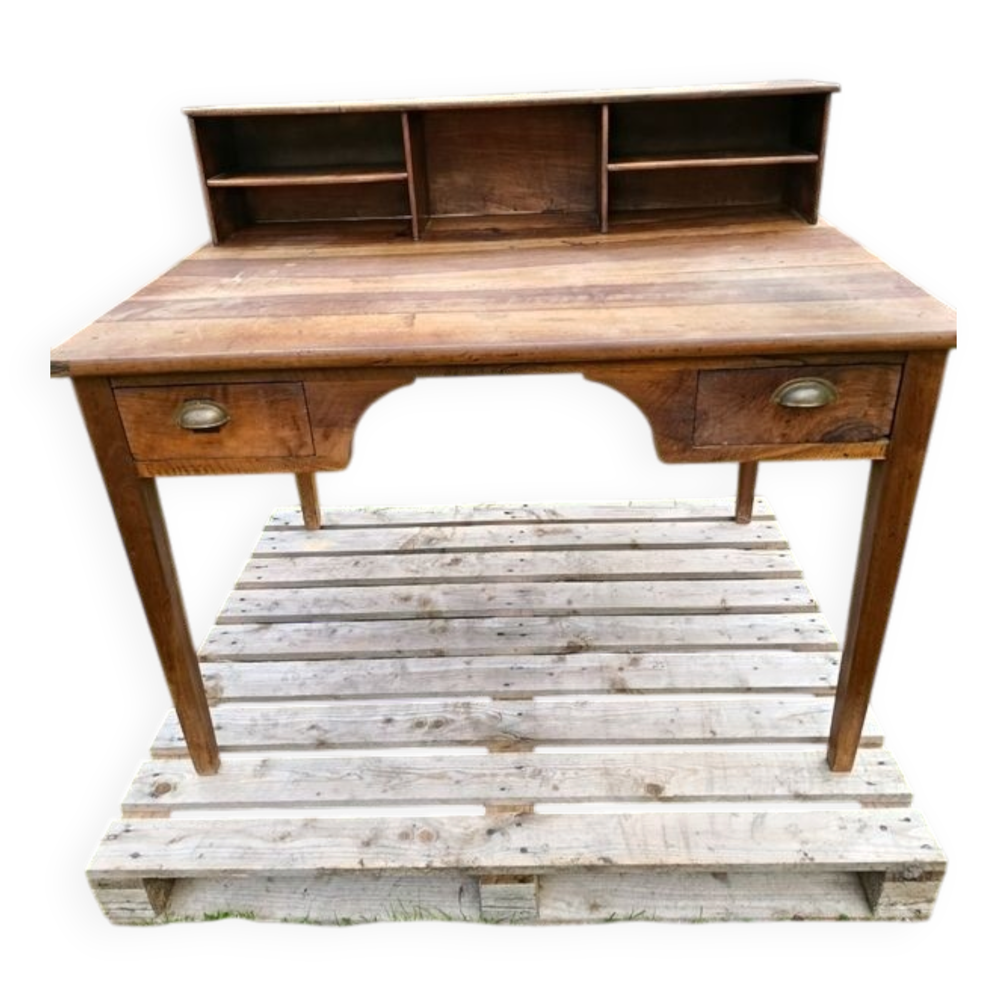 Antique solid wood desk