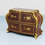 G. Durand Louis XV Bombe Commode, Marquetry, Gilt Bronze, 1880, Paris, France