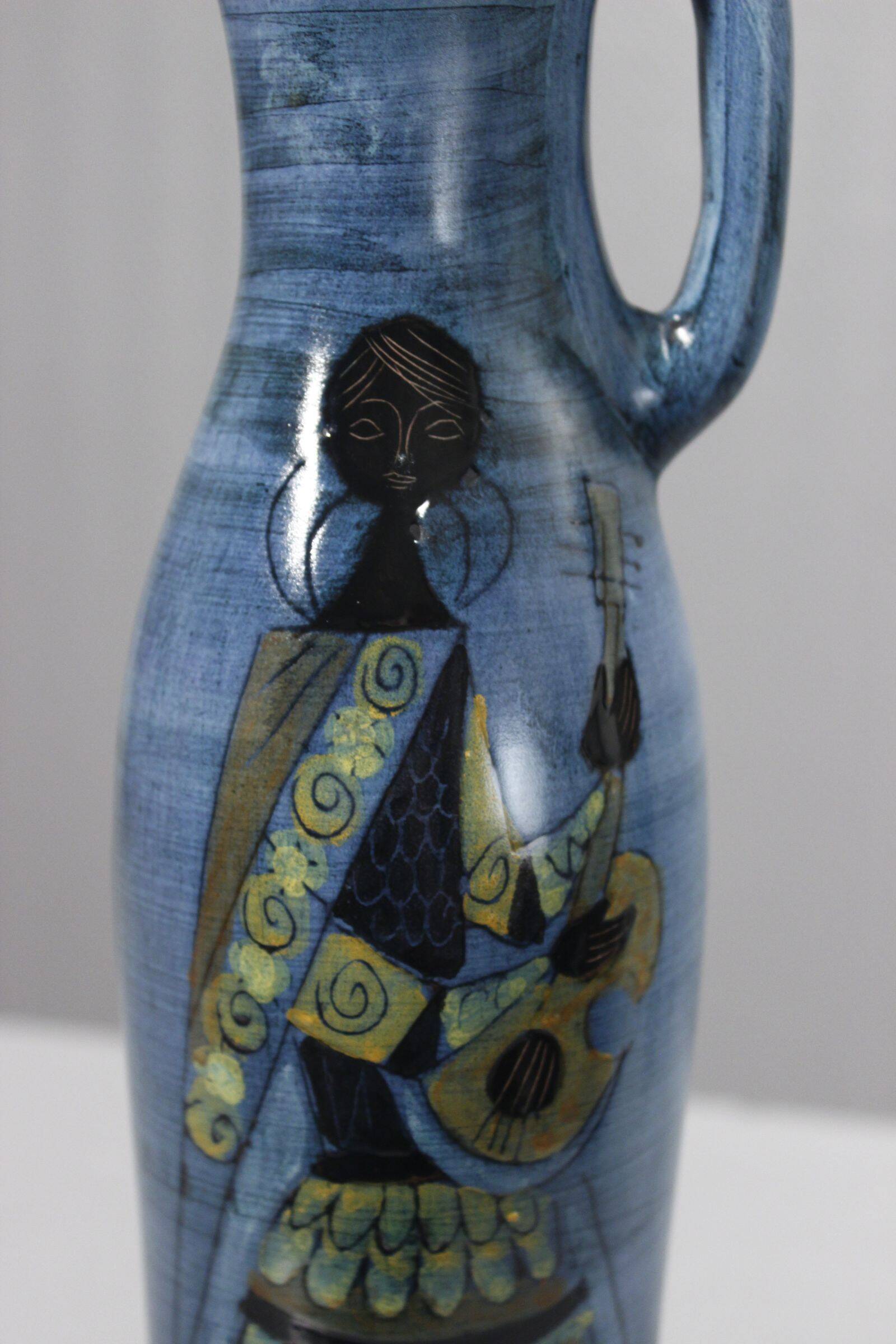 Jean De Lespinasse in Nice Grand vase pitcher France 1950s