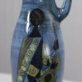 Jean De Lespinasse in Nice Grand vase pitcher France 1950s
