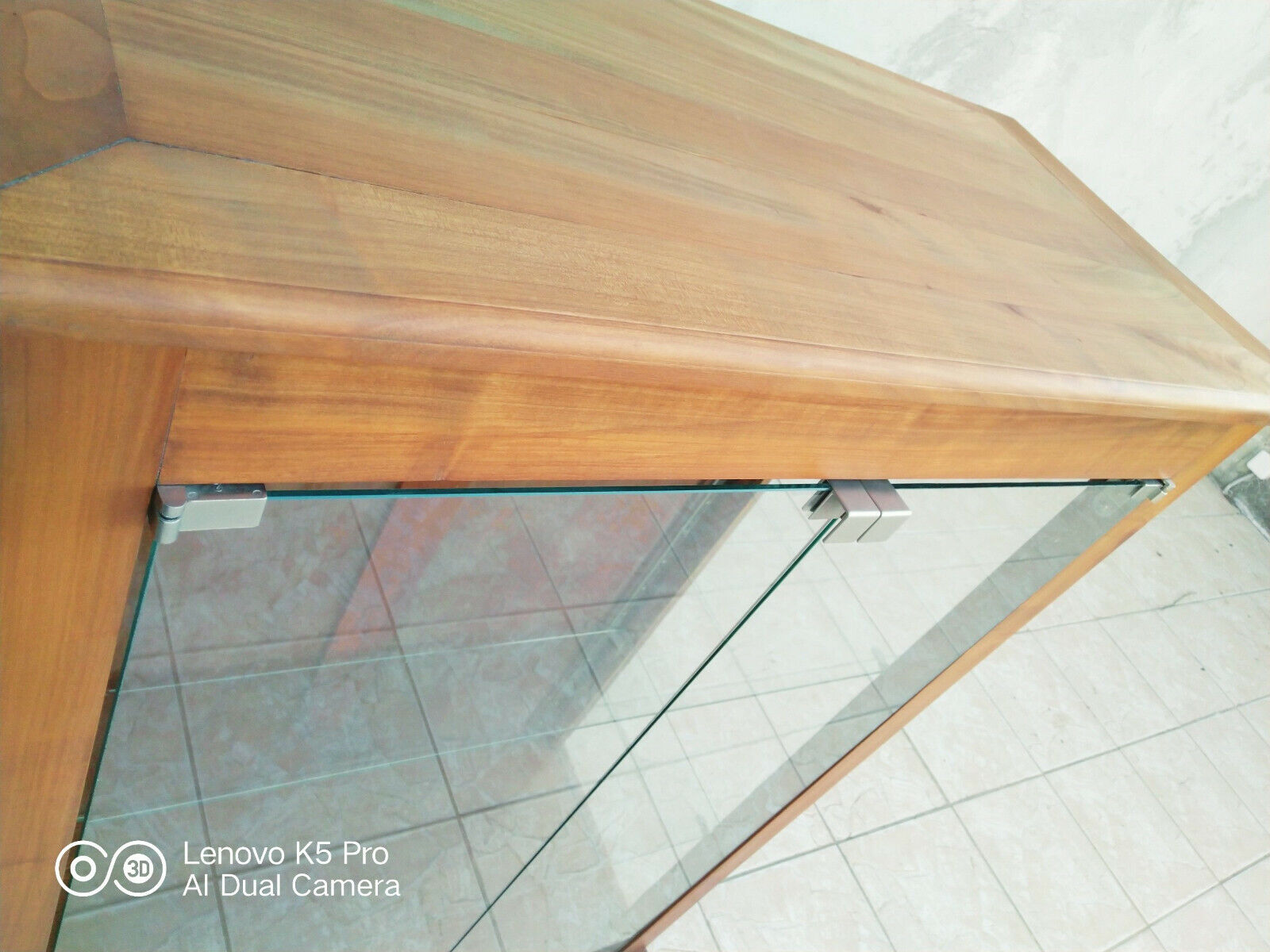 Vintage walnut showcase