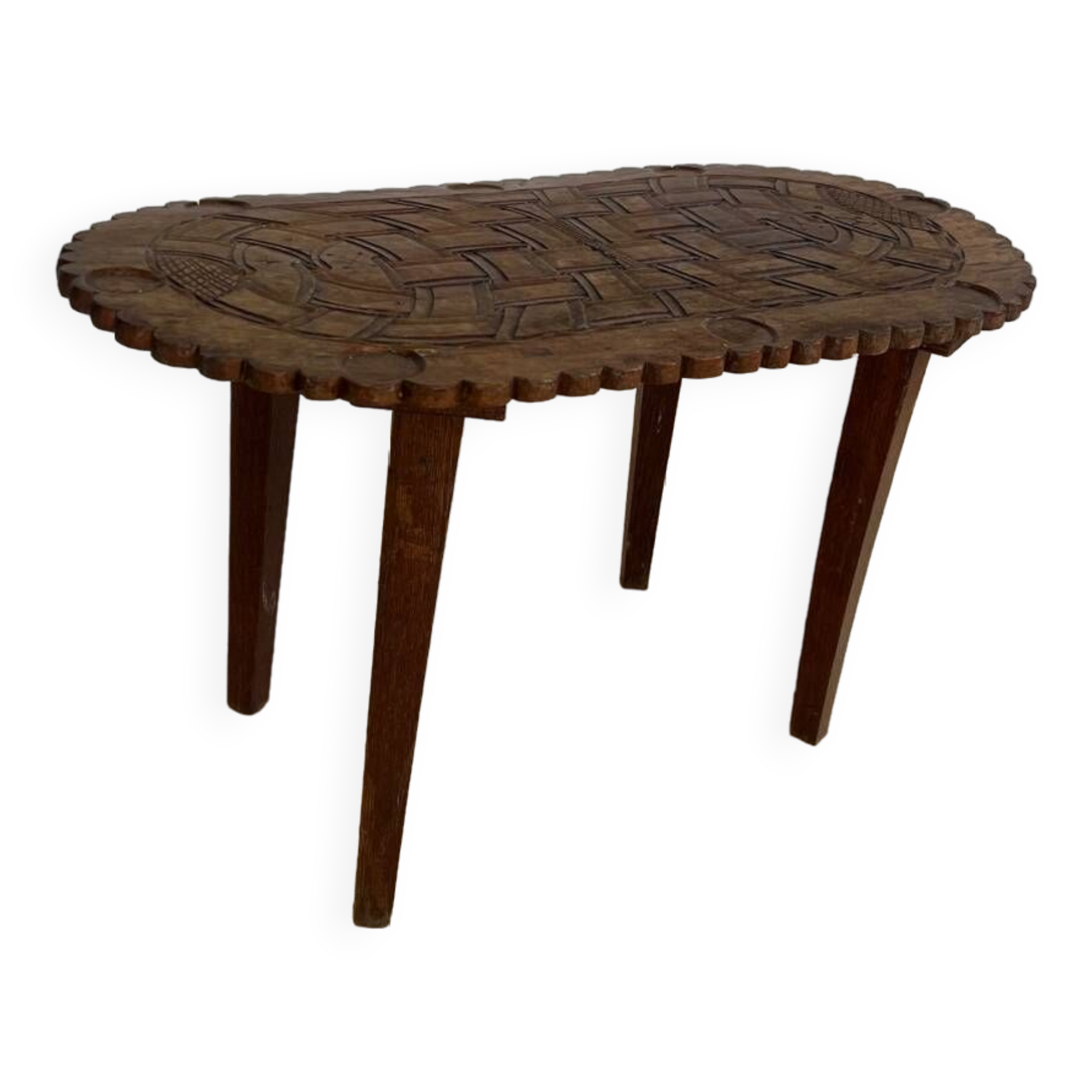 African craft coffee table from the 60s