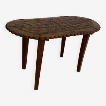 Table basse artisanat africain années 60